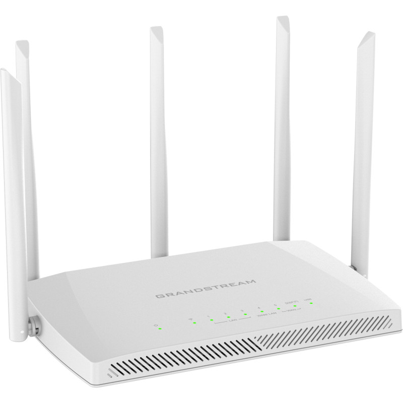 Grandstream GWN7062 Wi-Fi 6 router, 1× 2.5G Combo SFP/RJ45 WAN, 1× 1G WAN/LAN, 1× 2.5G LAN, 2× 1G LA