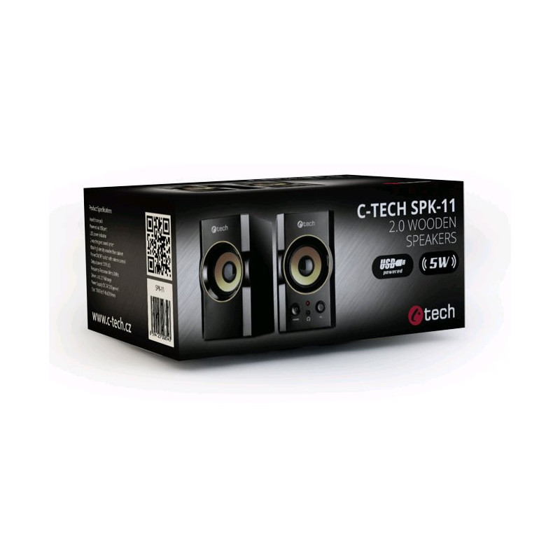 C-TECH SPK-11/Stereo/5W/Čierna