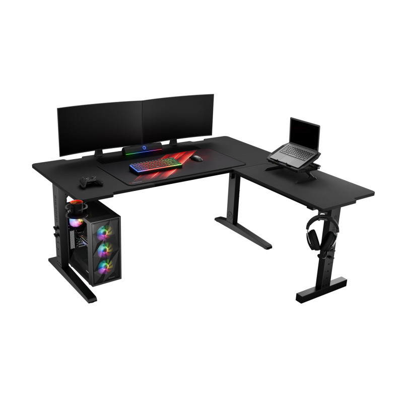 Herný stôl Genesis HOLM MODULAR 160 ROHOVÝ, RGB