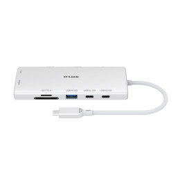 D-Link 10-in-1 USB-C Hub with HDMI x2 / USB-C x2, USB A x2 / Ethernet/Card Reader/Power Delivery