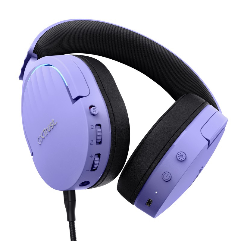 Trust Gaming GXT 491P Fayzo/7.1/Jack/Drôt/BT-USB/Bezdrôt/Fialová