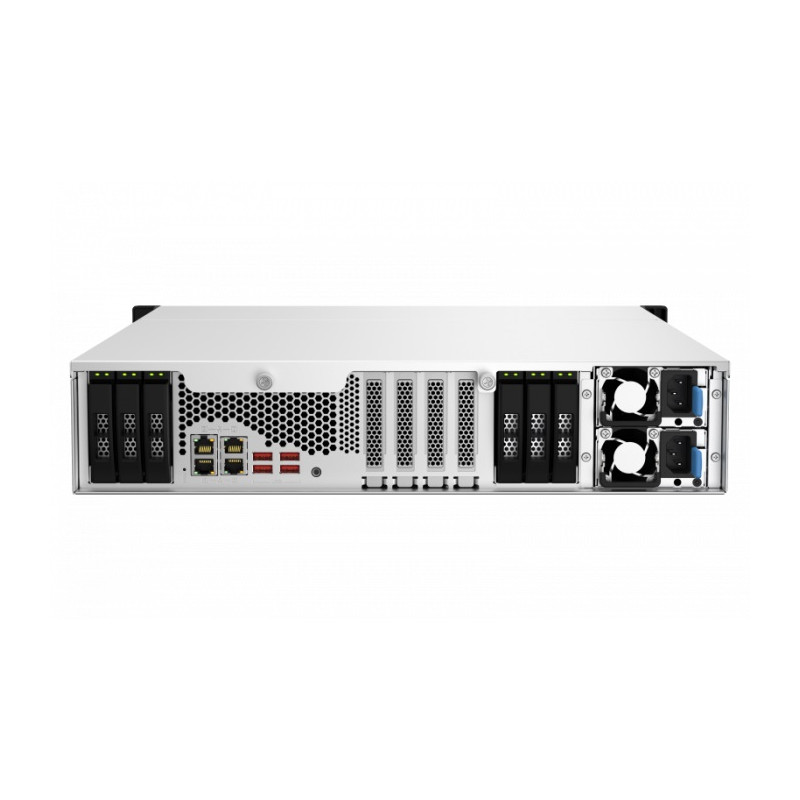 QNAP TS-h1887XU-RP-E2336-32G (Xeon 4,8 GHz, ZFS, 32GB ECC RAM, 12x 3,5'' + 6x2,5'', 2x 2,5GbE, 2x10GbE)