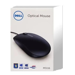 Dell myš, optická MS116, USB, čierna retail box