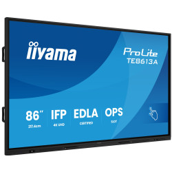 86'' iiyama TE8613A-B2AG: IPS, 4K, 40P, USB-C, EDLÁ