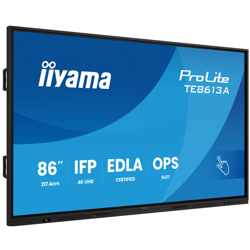 86'' iiyama TE8613A-B2AG: IPS, 4K, 40P, USB-C, EDLÁ