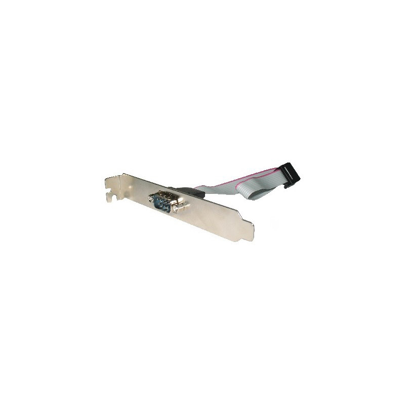 Gembird DB9 serial port receptacle on bracket