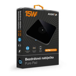 ALIGATOR bezdrôtová nabíjačka Aligator Pure-Pad 15W, čierna