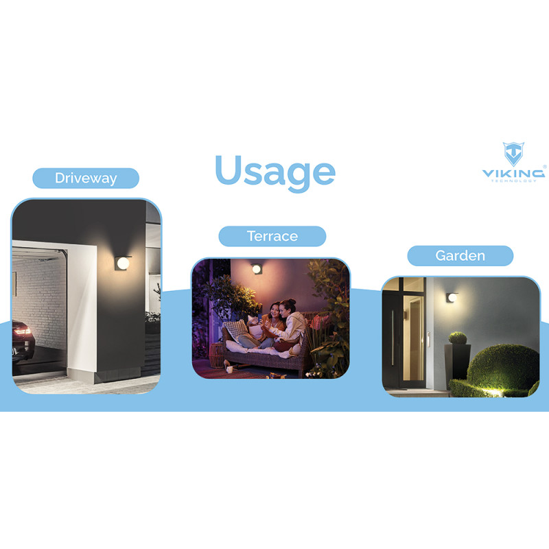 Vonkajšie solárne LED svetlo Viking SR26/1000 lm/4 režimy/IP54/denná biela