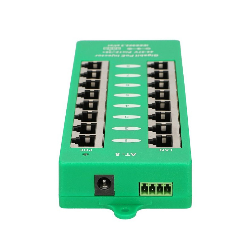 OEM - POE-PAN8-GBATF 802.3af/at GB tienený 8port Poe