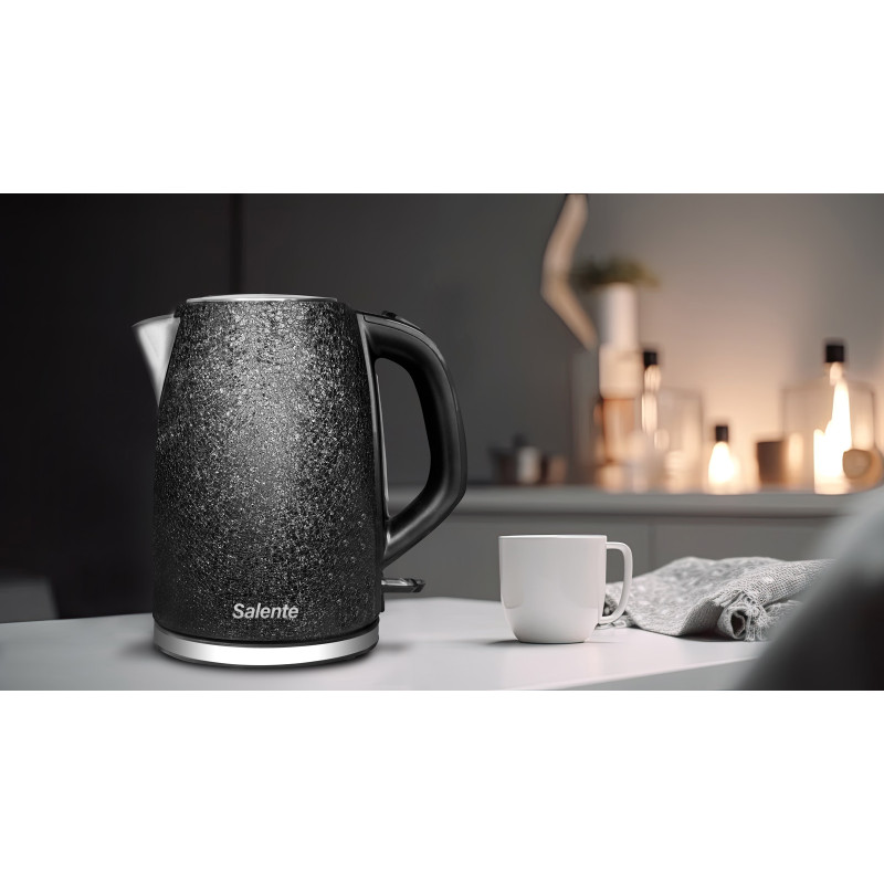 Salente IceQueen, rýchlovarná konvica 1,7 l, nerez, čierna