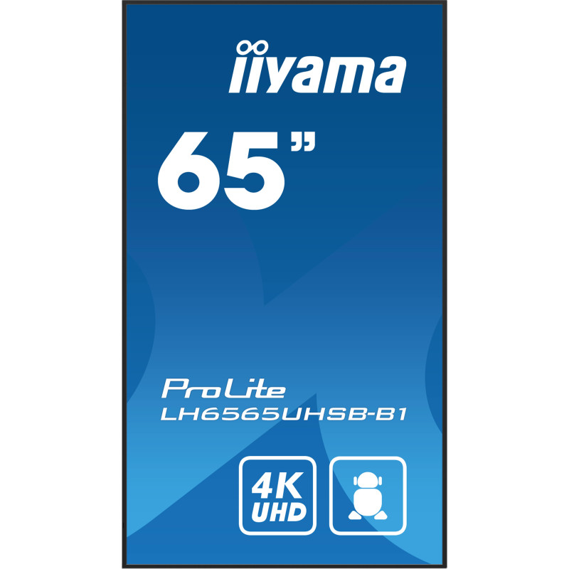 65'' iiyama LH6565UHSB-B1: IPS, 4K UHD, Android, 24/7