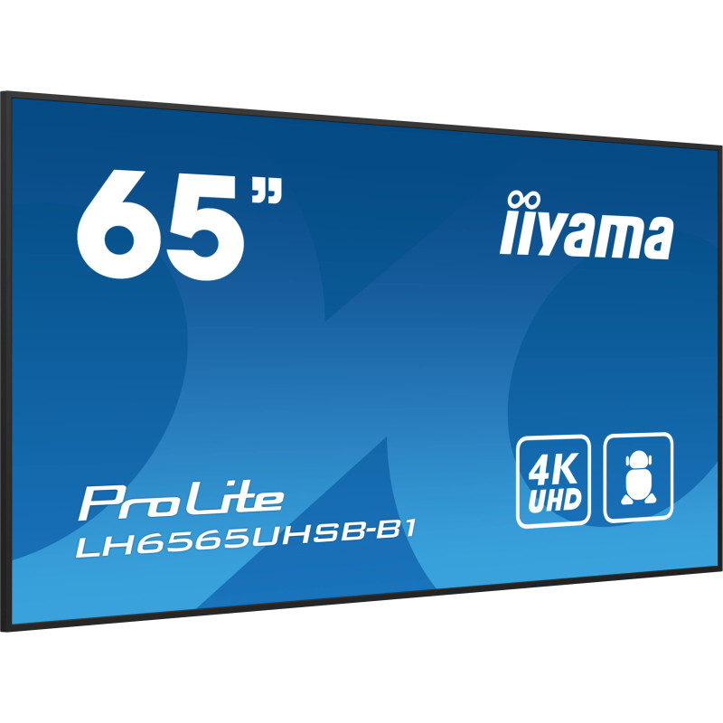 65'' iiyama LH6565UHSB-B1: IPS, 4K UHD, Android, 24/7