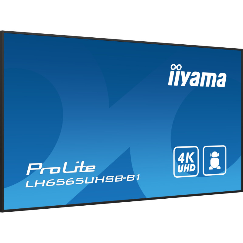 65'' iiyama LH6565UHSB-B1: IPS, 4K UHD, Android, 24/7