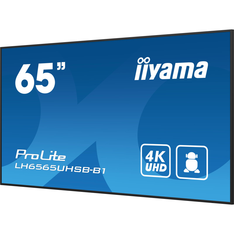 65'' iiyama LH6565UHSB-B1: IPS, 4K UHD, Android, 24/7