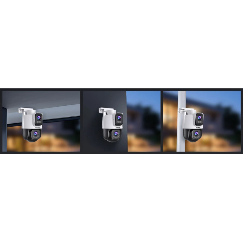 Tenda RH9-WCA - Vonkajšia otočná Dual Lens IP65 WiFi 6 MPx kamera, nočná LED, audio, detekcia, CZ app