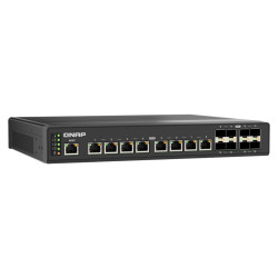 QNAP riadený priemyselný switch QSW-IM3216-8S8T:16x 10G porty (8x 10Gb SFP+ a 8x 10Gb RJ-45)
