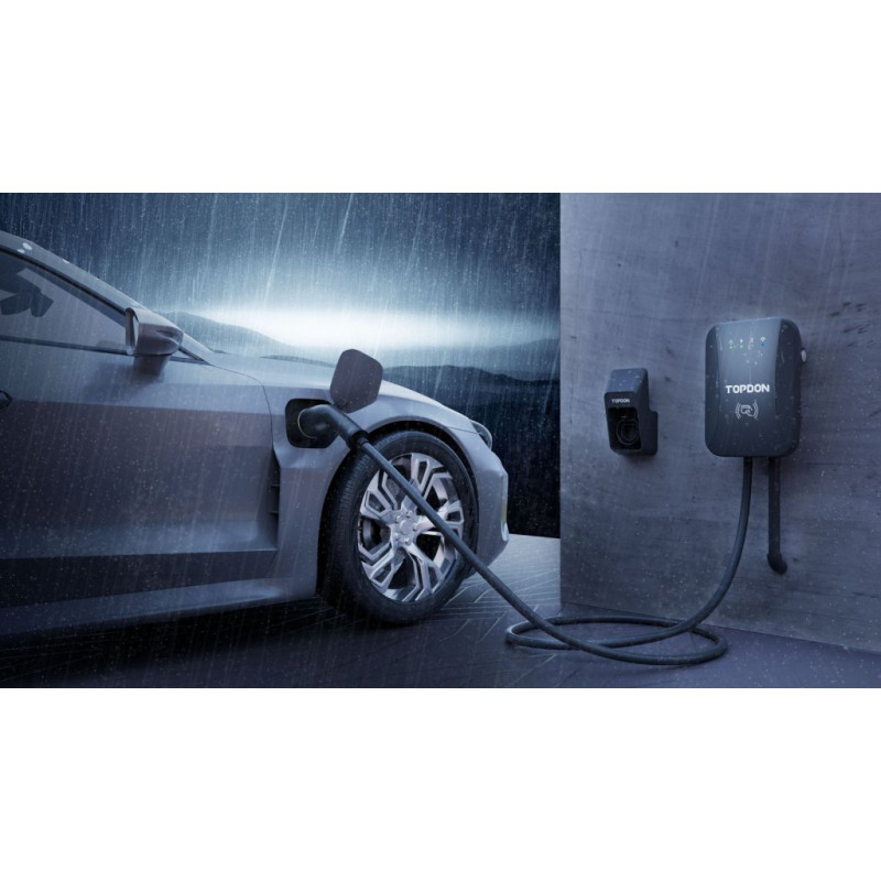 VIKING - TOPDON PulseQ AC Home - 7kW/konektor IEC62196-2 Typ/aplikácia/ LED ukazovateľ/IP65 a IK10/5m