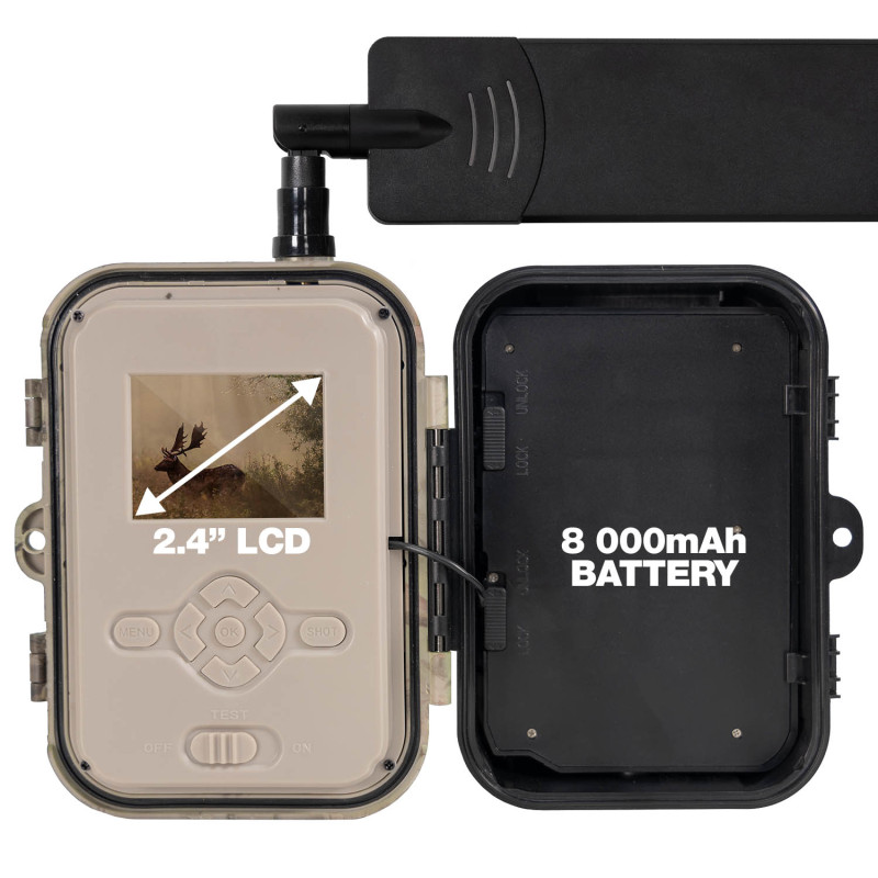 EVOLVEO StrongVision Dual PRE 4G, fotopasca & bezp. kamera, 4G LTE, cloud/e-mail, 10.000mAh