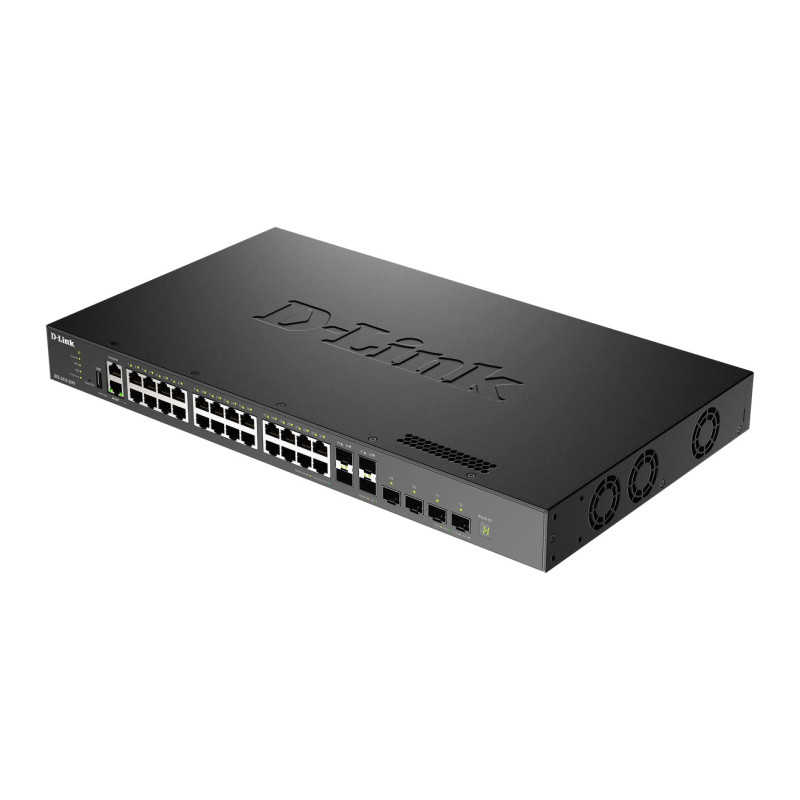 D-Link DXS-3410-32SY/E 10G Layer 3 Stackable Managed Switch, 24x 10GBASE-T, 4*10G SFP+, 4x 25G SFP28