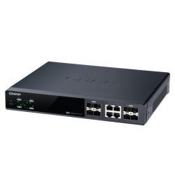 QNAP riadený switch QSW-M804-4C: 8x 10G port SFP+ (4x SFP+ a 4x kombinované SFP+ / RJ-45)