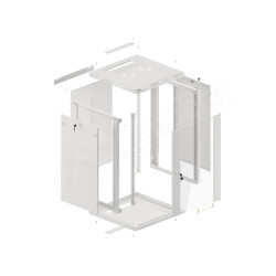 LANBERG 19'' RACKOVÁ SKRIŇA PRO MONTÁŽ NA STENU 18U/600X600 (FLAT PACK) ŠEDÁ V2