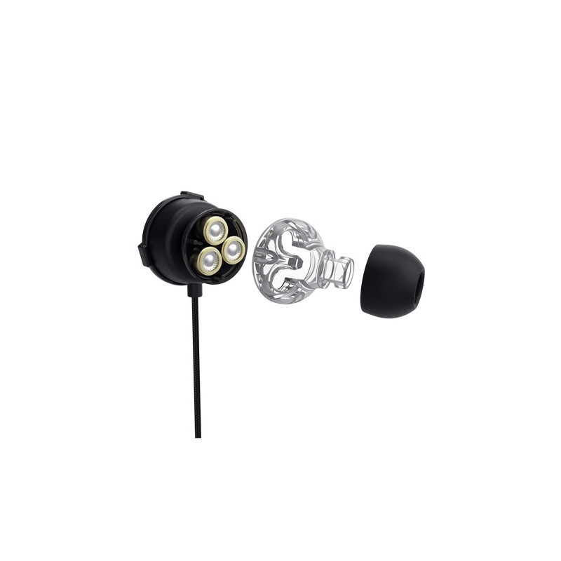 Trust GXT 406 Pine Multiplatform gaming earphones/Jack/Čierna