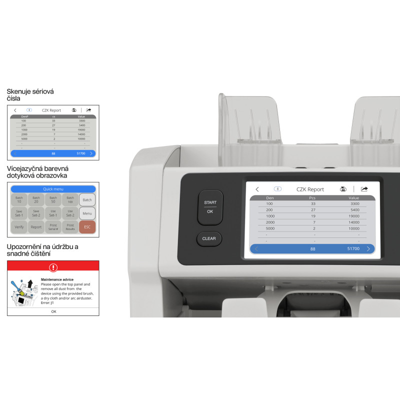 Počítačka bankoviek SAFESCAN 2995-SC
