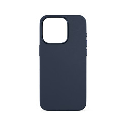 Epico Mag+ kožený kryt iPhone 16 Pro - modrá