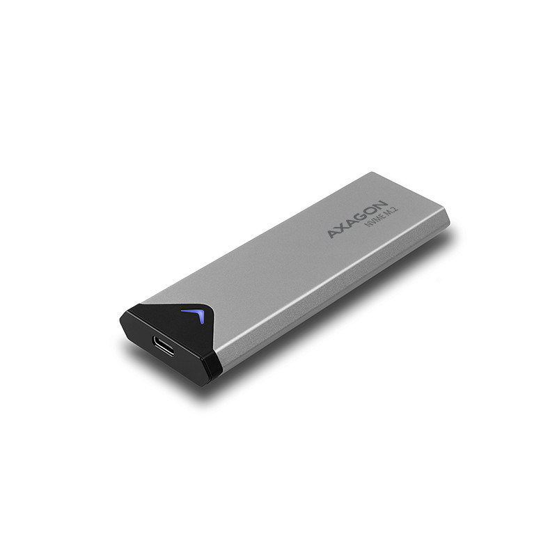AXAGON EEM2-UG2, 10 Gbps USB-C - M.2 NVMe SSD ARROW box, strieborný