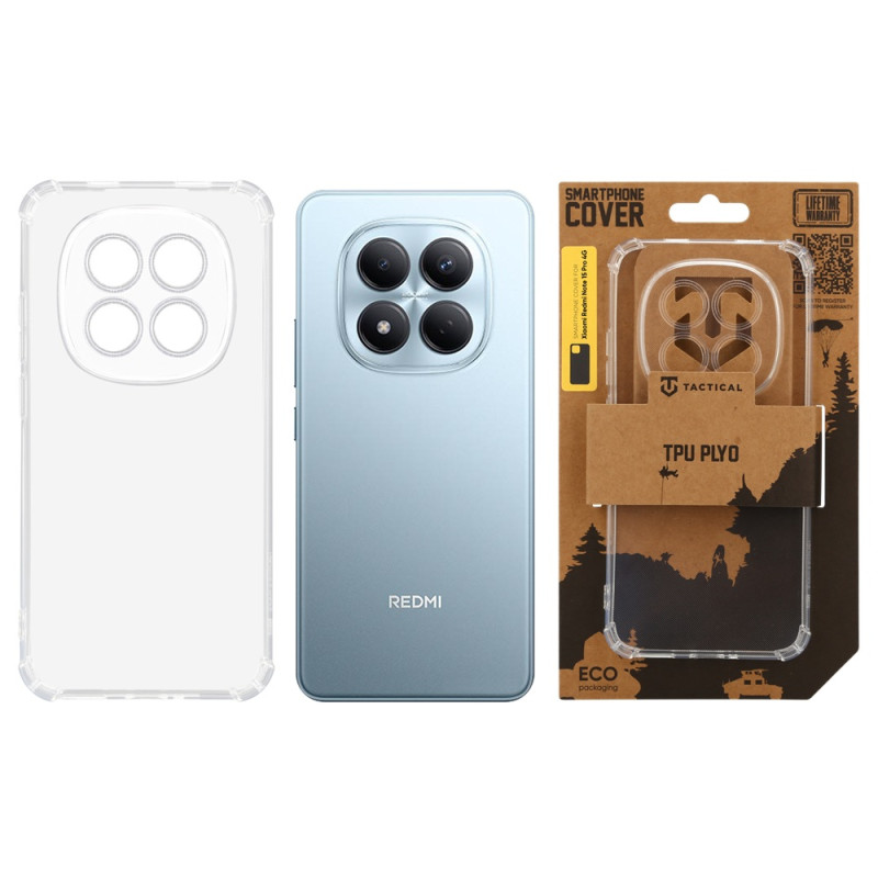 Tactical TPU Plyo Kryt pre Xiaomi Redmi Note 15 Pre 4G Transparent