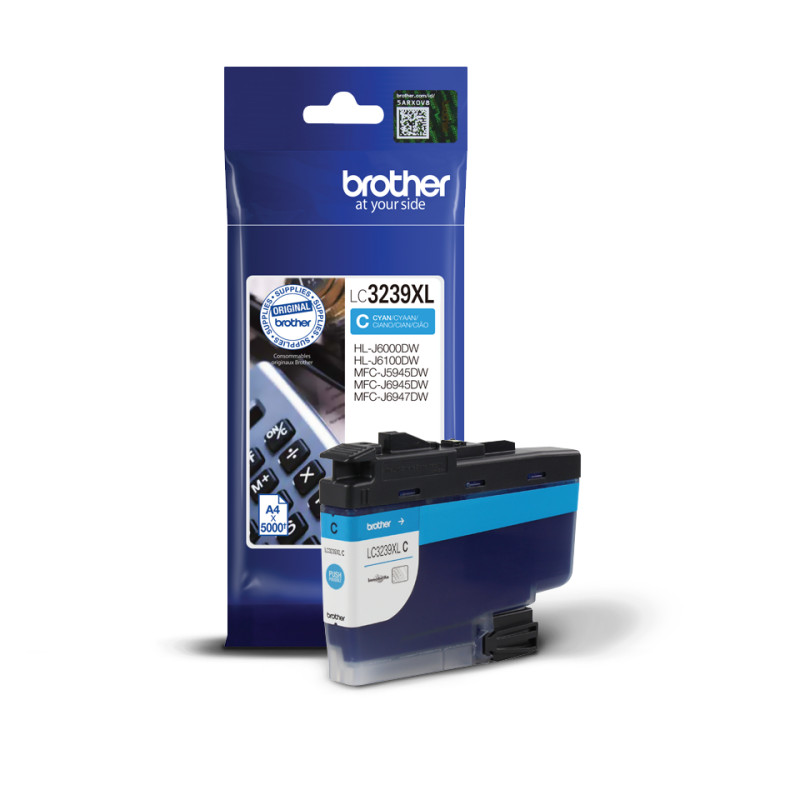 BROTHER - LC-3239XLC, (inkoust cyan, 5 000 str.)