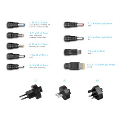 AVACOM QuickTIP 45W - univerzálny adaptér pre notebooky + 9 konektorov