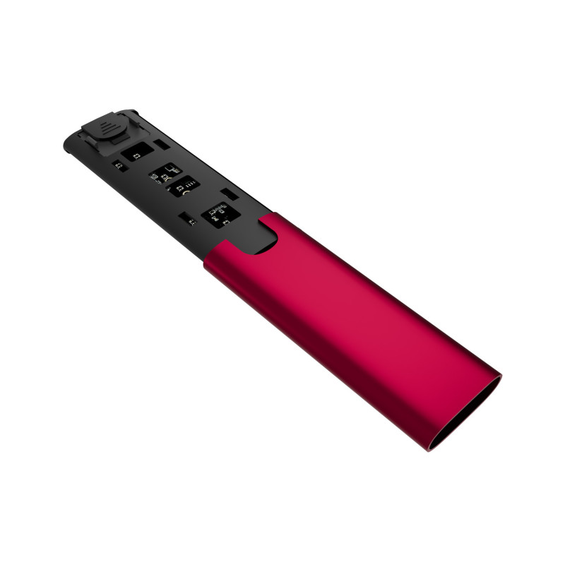 Externý box pre SSD Natec RHINO M.2 NVME LITE USB-C 3.2 GEN 2, hliníkové telo, RUBY RED