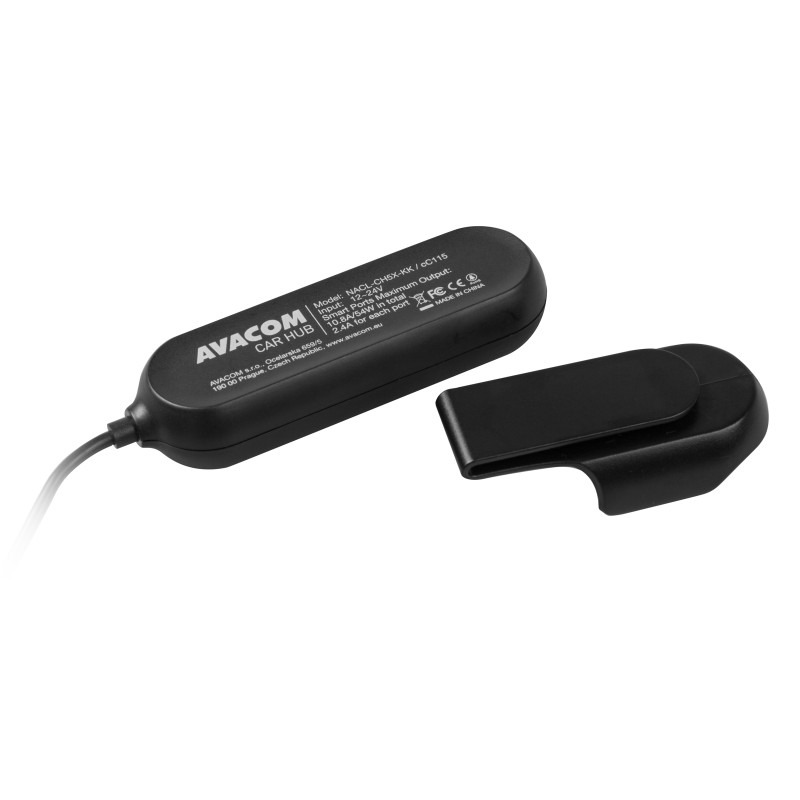 AVACOM CarHUB nabíjačka do auta 5x USB výstup, čierna