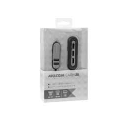 AVACOM CarHUB nabíjačka do auta 5x USB výstup, čierna
