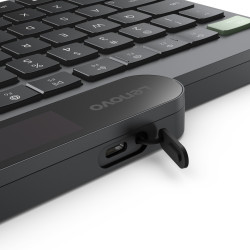 Lenovo Self-Charging Bluetooth Keyboard-Slovak/Bezdrôtové Bluetooth/CZ/Čierna