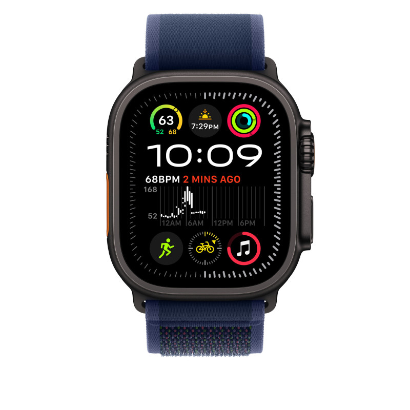 APPLE - Watch Acc/49/Blue Trail Loop M-L - Black Titan