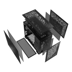 Adata XPG VALOR AIR NANO/Micro ATX/Čierna