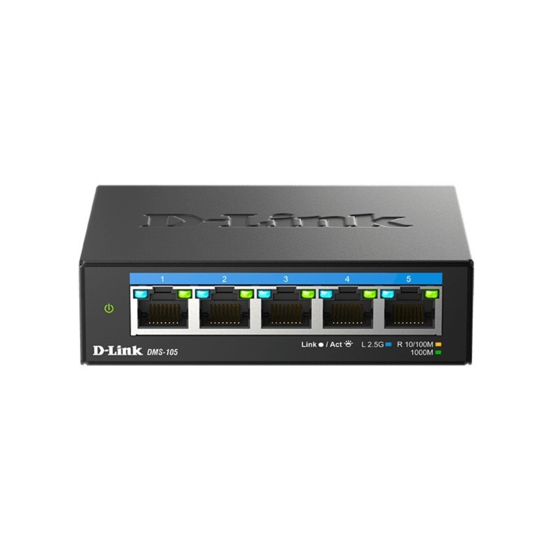 D-Link DMS-105/E 5-port 2.5G Multi-Gigabit QoS IGMP Snooping Switch
