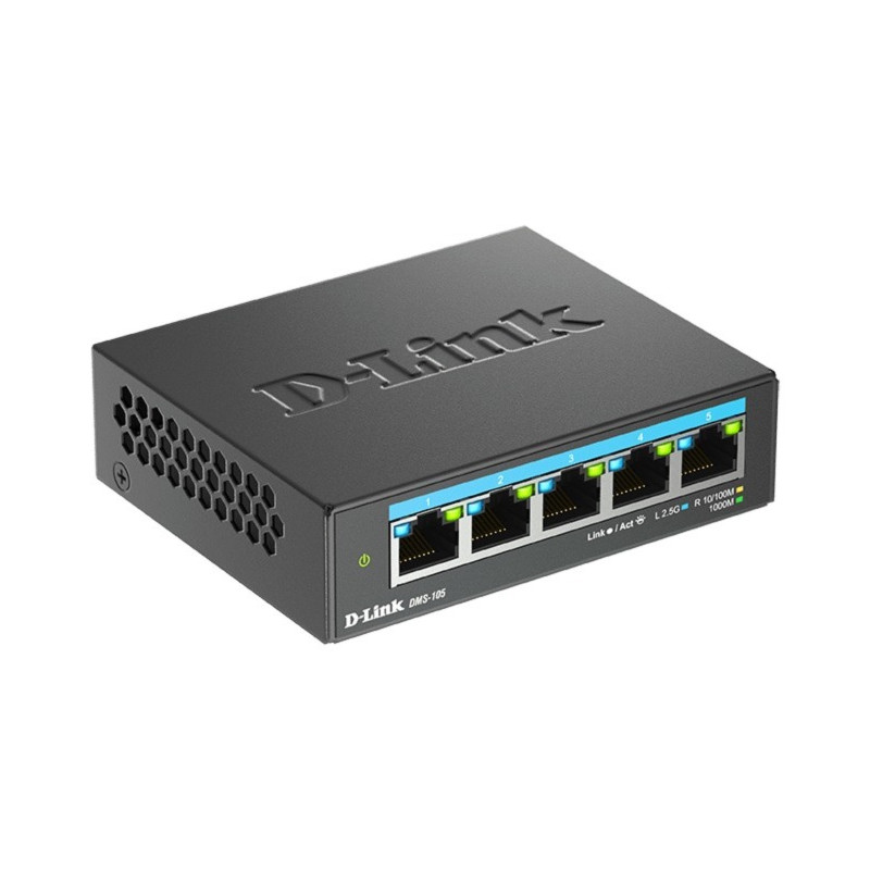D-Link DMS-105/E 5-port 2.5G Multi-Gigabit QoS IGMP Snooping Switch