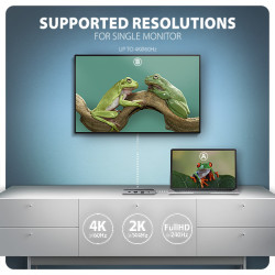 AXAGON HMC-8HLSA, USB 5Gbps húb, 3x USB-A, HDMI 4k/60Hz, RJ-45 GLAN, SD/microSD, audio, PD 100W