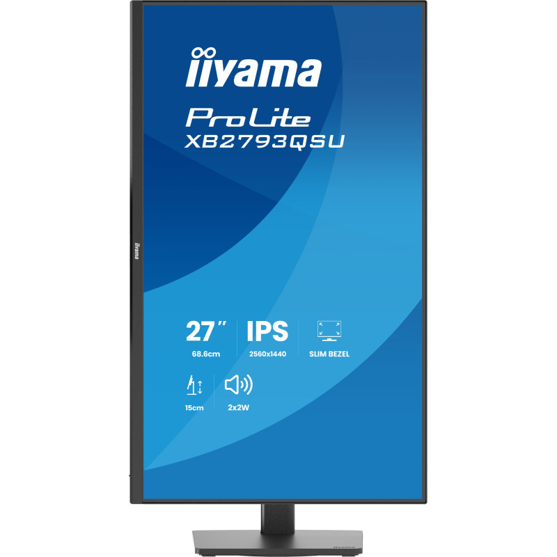 iiyama ProLite/XB2793QSU-B1/27''/IPS/QHD/75Hz/1ms/Čierna/3R