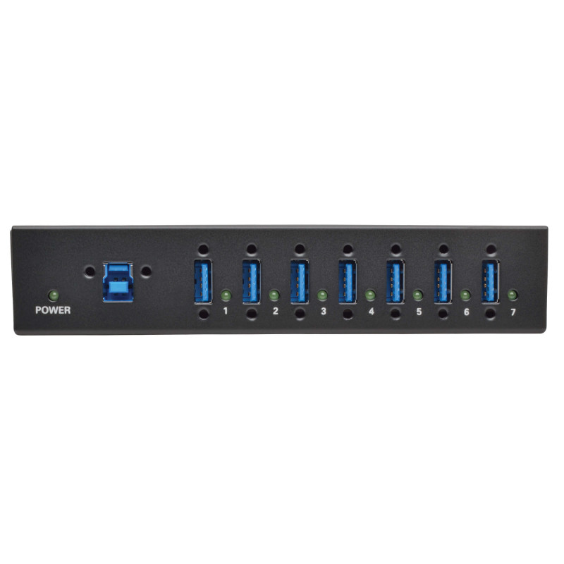 EATON - Rozbočovač 7x USB 3, priemyselný, odolnosť ESD 20kV, kovové Puzdro, možnosť montáže