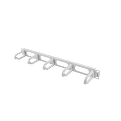 LANBERG 19'' PANEL PRO SPRÁVU KÁBLOV 5 KRÚŽKOV - TYP B 1U ŠEDÝ