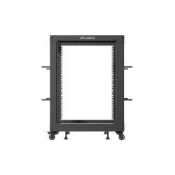 LANBERG OTVORENÝ RACK 15U 19'' 600X600-1100 NASTAVITEĽNÝ ČIERNY