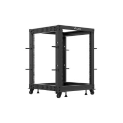 LANBERG OTVORENÝ RACK 15U 19'' 600X600-1100 NASTAVITEĽNÝ ČIERNY