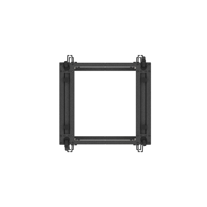 LANBERG OTVORENÝ RACK 15U 19'' 600X600-1100 NASTAVITEĽNÝ ČIERNY