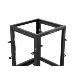 LANBERG OTVORENÝ RACK 15U 19'' 600X600-1100 NASTAVITEĽNÝ ČIERNY
