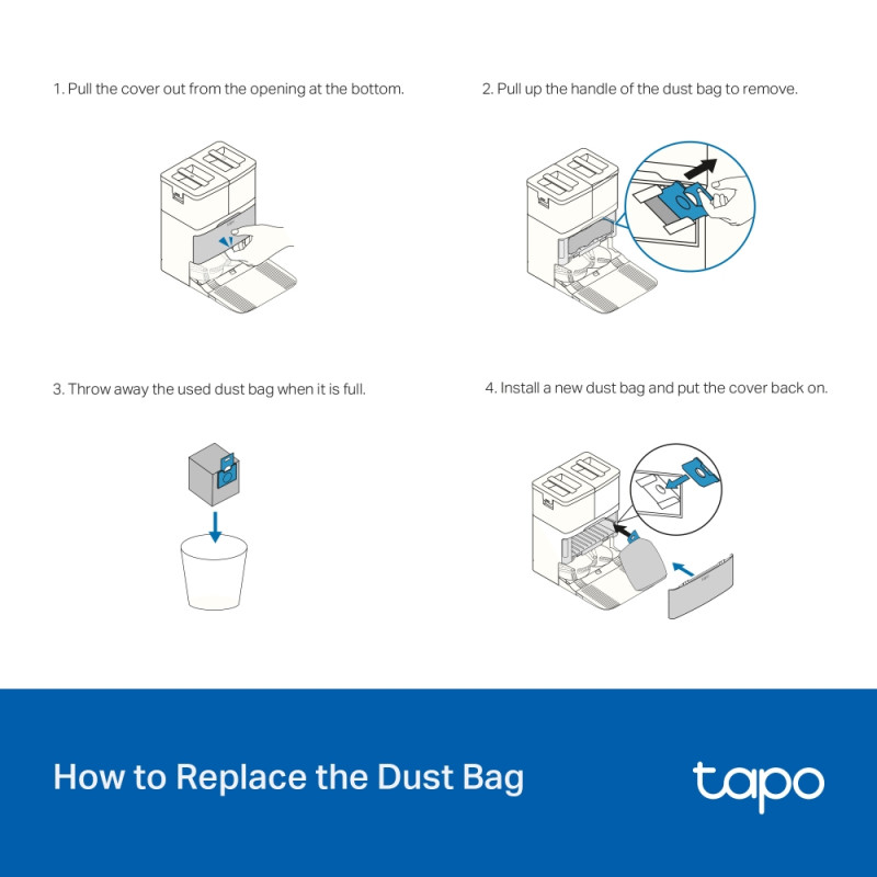 TP-LINK - Tapo RVA210 Disposable Dust Bag