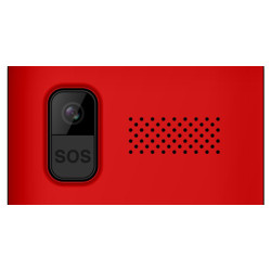 EVOLVEO EasyPhone XO, mobilný telefón pre seniorov s nabíjacím stojanom (červená farba)